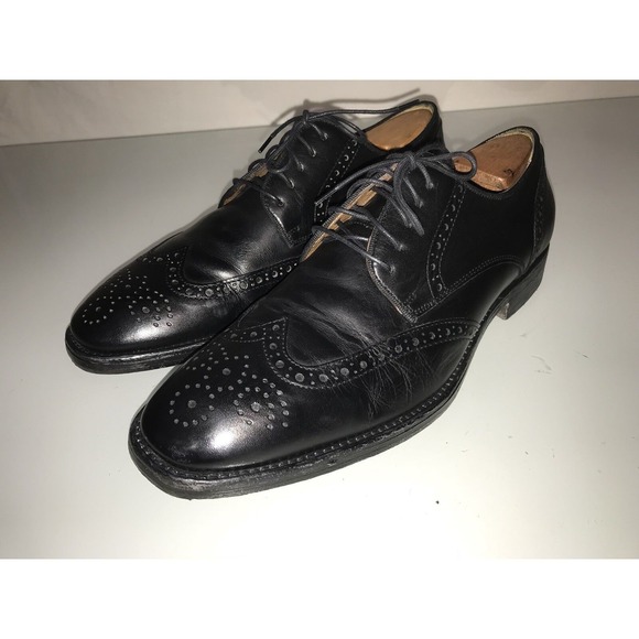 Johnston & Murphy Other - Johnston & Murphy J&M Est. 1850 Wing Tip Black Oxfords 20-5721 Men's Size 11M